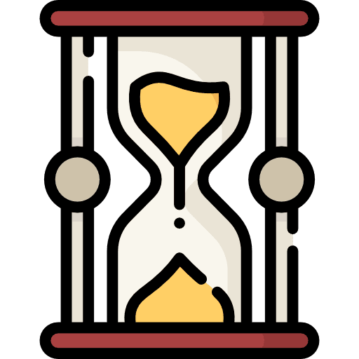 Hourglass long time clock time icon