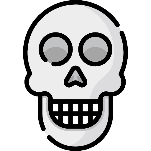 Skull anatomy miscellaneous dead icon