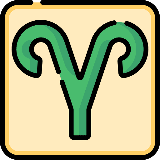 Aries signs shapes and symbols horoscope icon