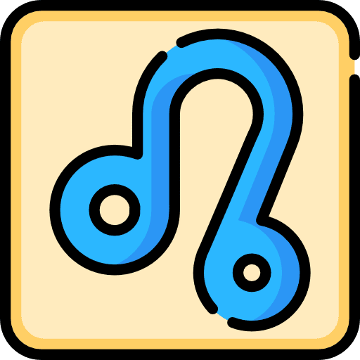 Leo constellation horoscope signs icon