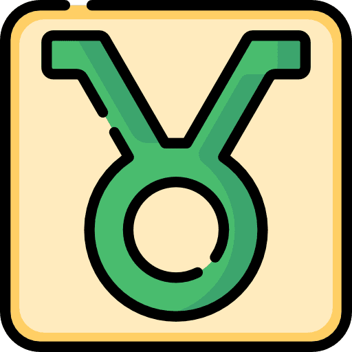 Taurus zodiac constellation shapes and symbols icon