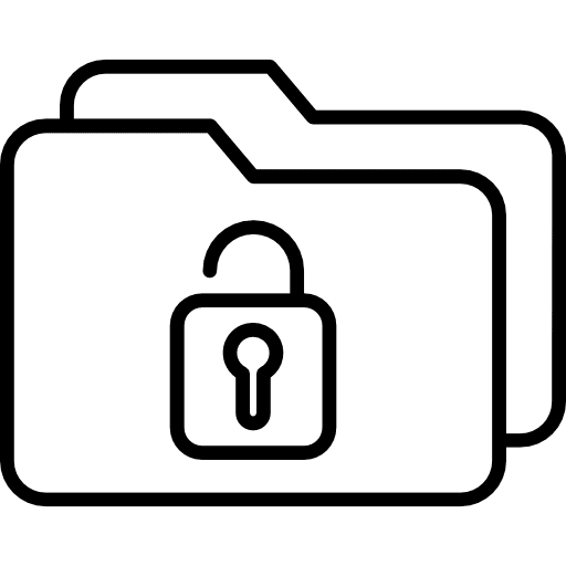 Folder data storage office material folder icon