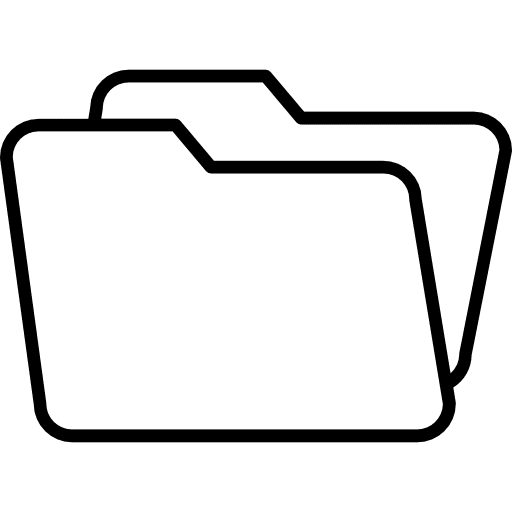 Folder interface folder data storage icon