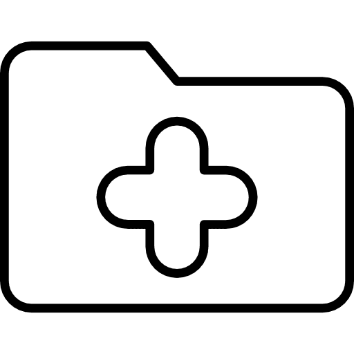 Folder storage data storage interface icon