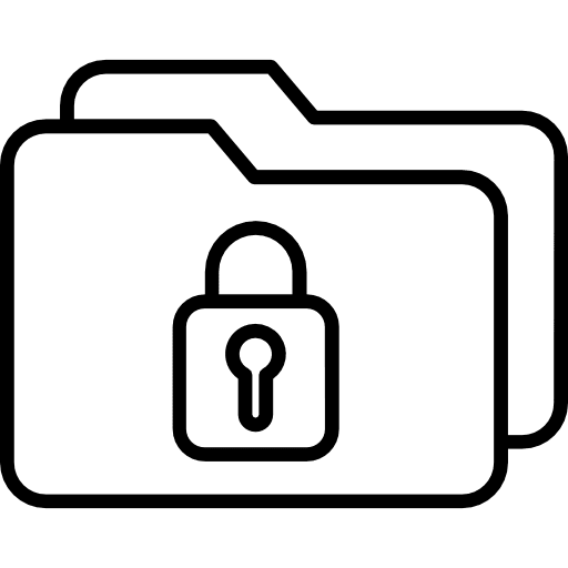 Folder data storage interface office material icon