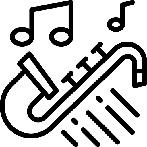 Jazz wind instrument jazz musical instrument icon