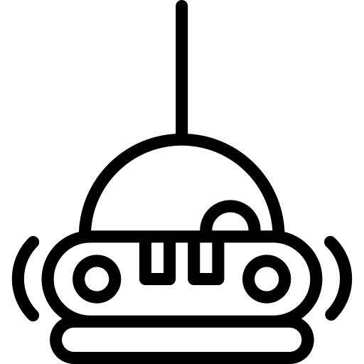 Bumper ride transportation fairground icon