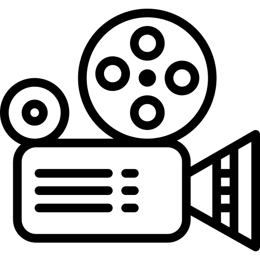 Camera video cameras music and multimedia cinema icon