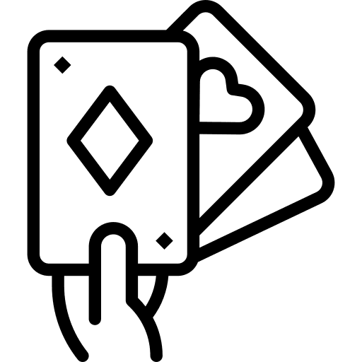 Cards hearts gaming casino icon