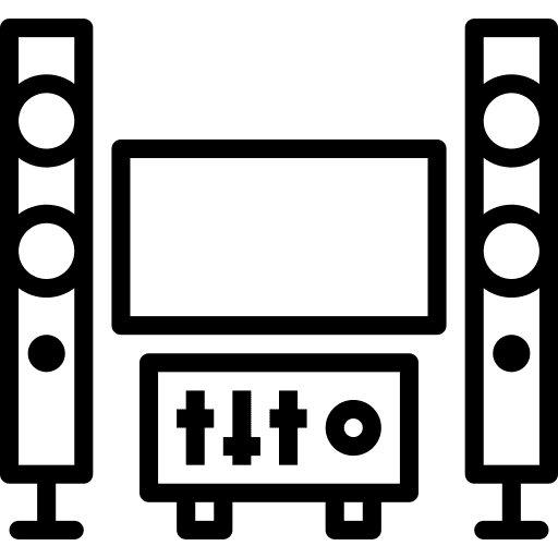 Dj disc jockey mixing technology icon