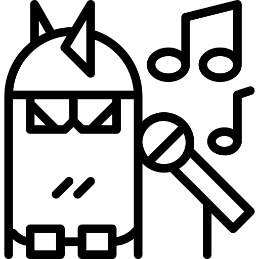 Singer music party singing icon