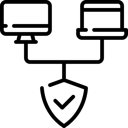 Computer screen pc firewall icon