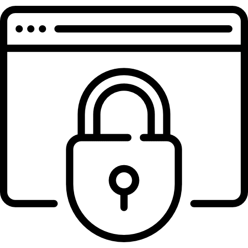 Website ui html security icon