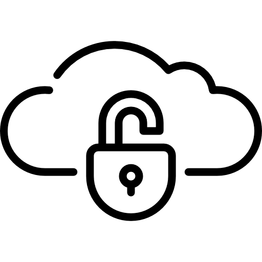 Cloud interface multimedia option storage icon