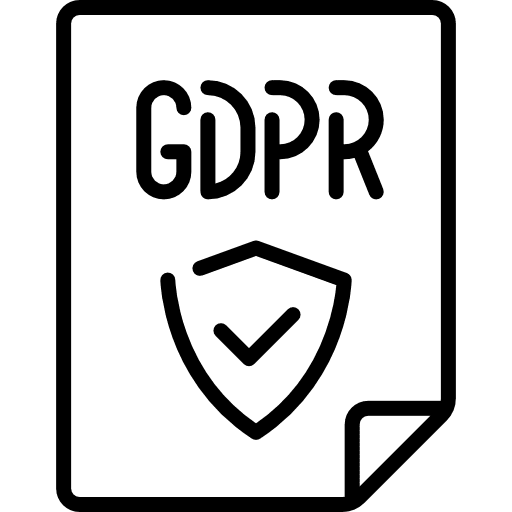 Gdpr folder seo and web personal data icon