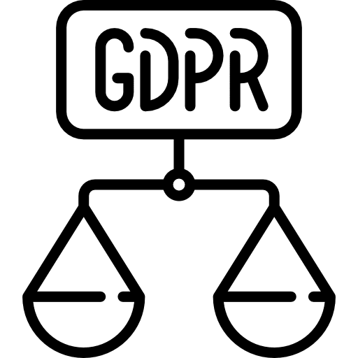 Gdpr gdpr secure folder seo and web icon