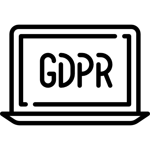 Gdpr seo and web file database icon