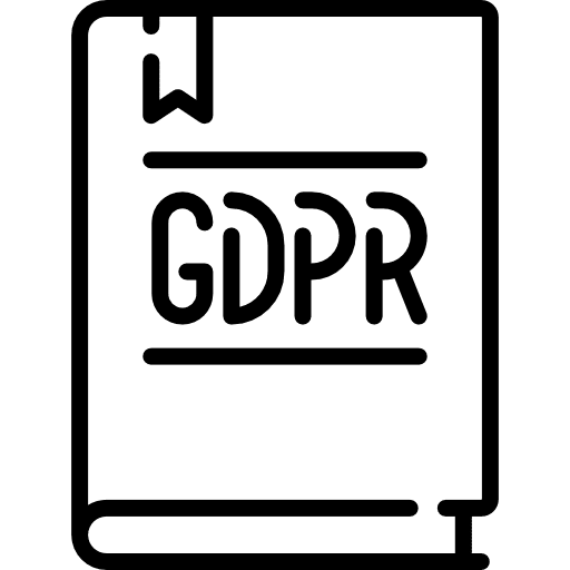 Gdpr seo and web interface database icon