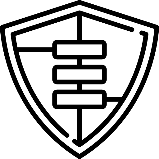 Shield network shield secure icon