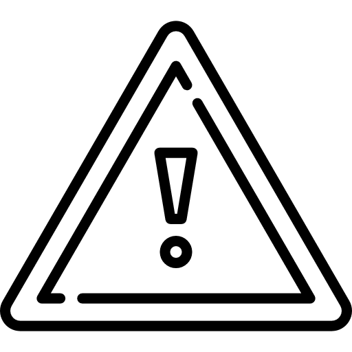 Attention error security notice icon
