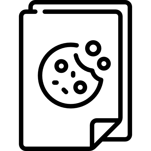 Cookie seo and web cookies web icon