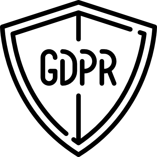 Gdpr secure folder database files and folders icon