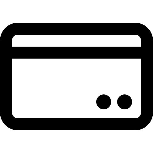 Credit card commerce debit card pay icon