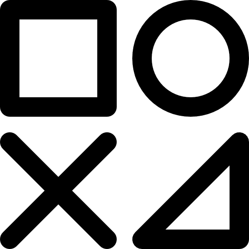 Category circle shapes and symbols square icon