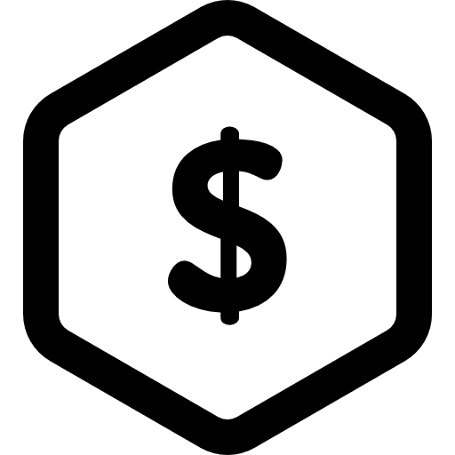 Dollar commerce and shopping dollar symbol fluctuation icon