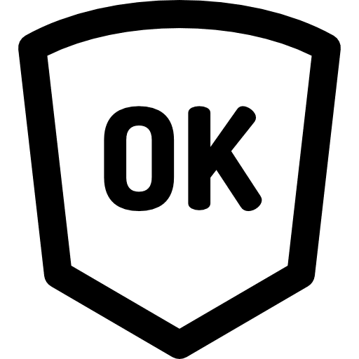 Verification round checked correct icon