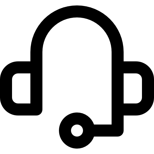 Headset delivery headset business and finance icon