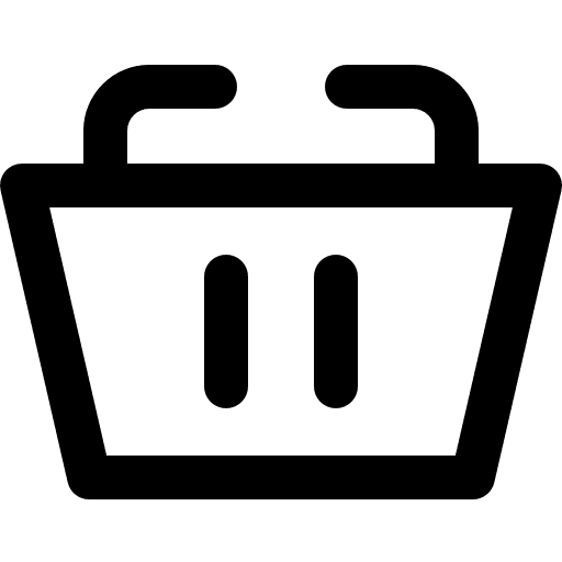 Shopping basket supermarket online store shopping basket icon