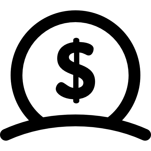 Money commerce and shopping money coins icon