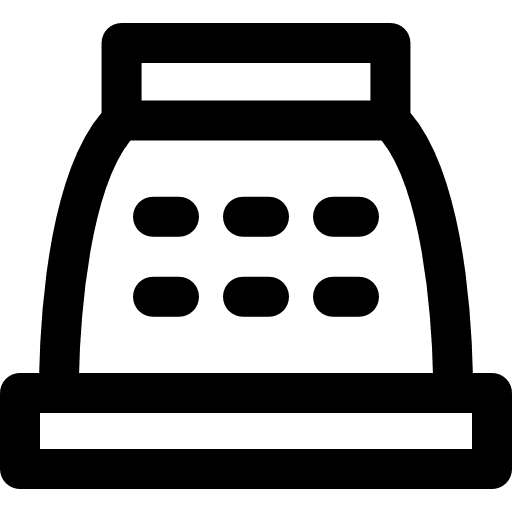 Cash register shopping store buy cash register icon