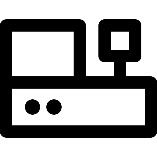 Cashbox commerce commerce and shopping store icon