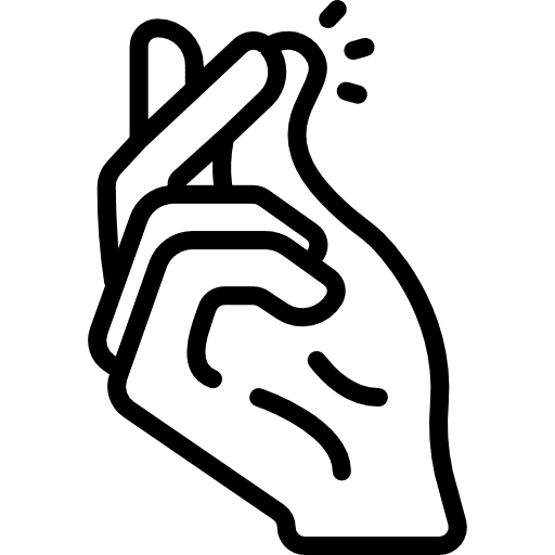 Click hand gestures click icon