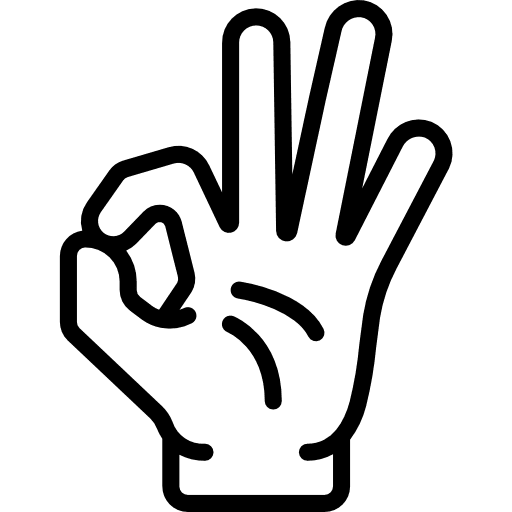 Ok nice perfect ok icon