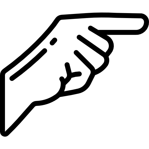 Pointing hands and gestures hand gesture gestures icon