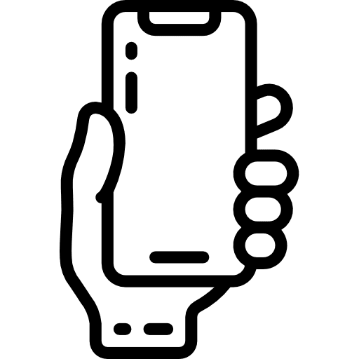 Smartphone mobile phone hands and gestures touch screen icon