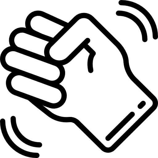 Fist motivation empowerment gesture icon