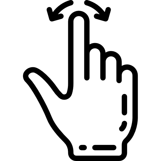 Rotate multimedia option gestures hands and gestures icon