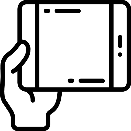 Tablet finger cursor touch screen icon