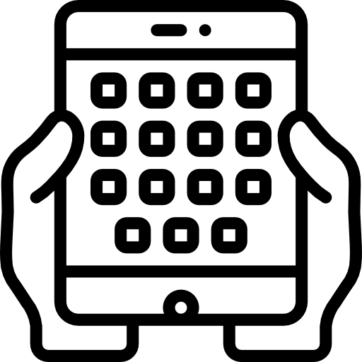 Tablet hands and gestures technology cursor icon