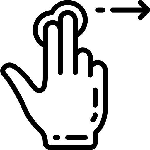 Tap finger hands tap icon