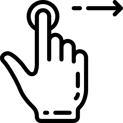 Tap pointing hands hands and gestures icon