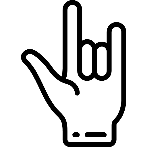 Maloik gestures festival heavy metal icon