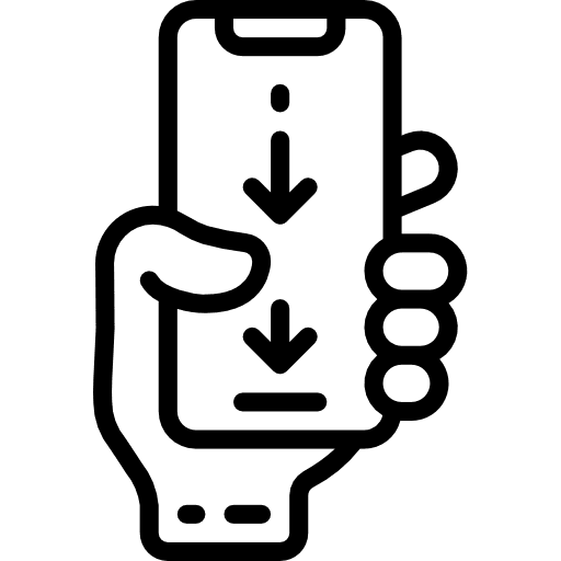 Smartphone hands and gestures technology touch screen icon