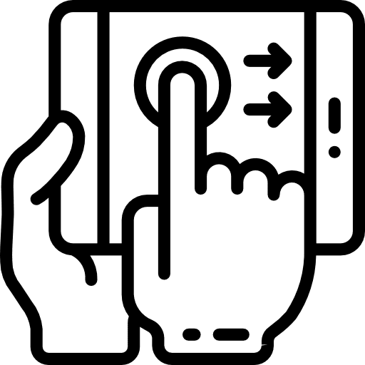 Tablet tablets technology hands and gestures icon