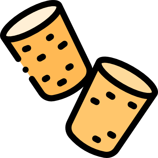 Cork food and restaurant bottle winery icon