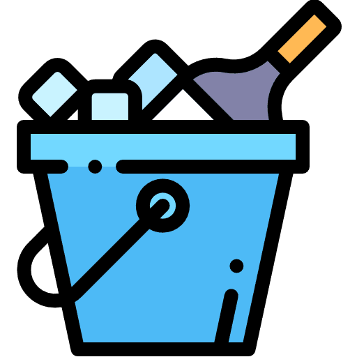Wine bucket wine food and restaurant icon